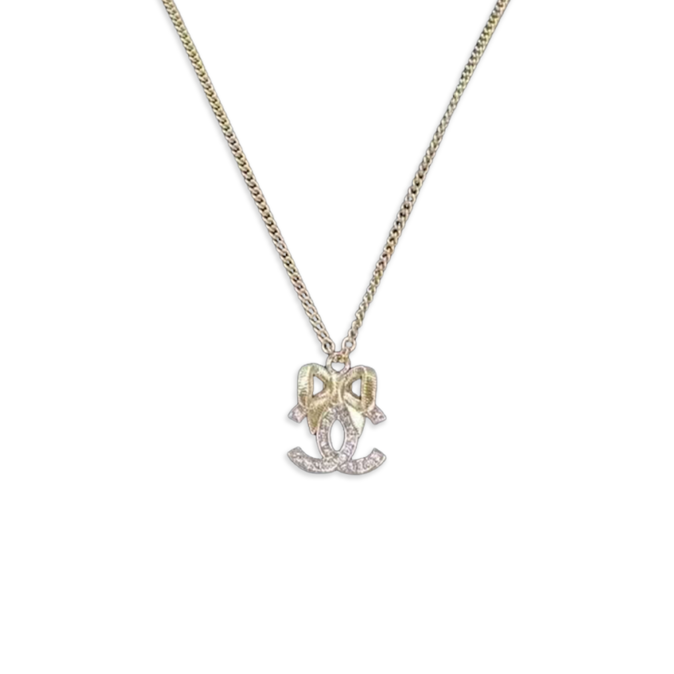 CHANEL BOW NECKLACE ABE546